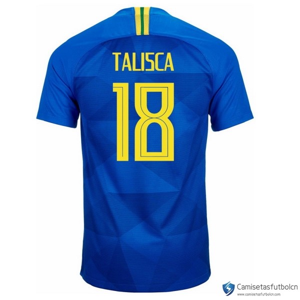 Camiseta Seleccion Brasil Segunda equipo Talisca 2018 Azul